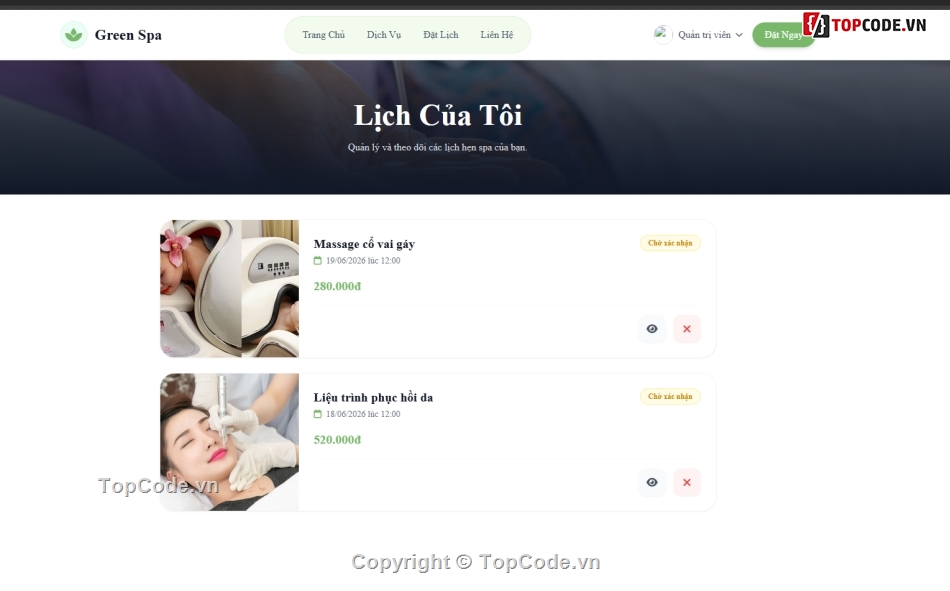 Book Store Web,king,đặt lịch